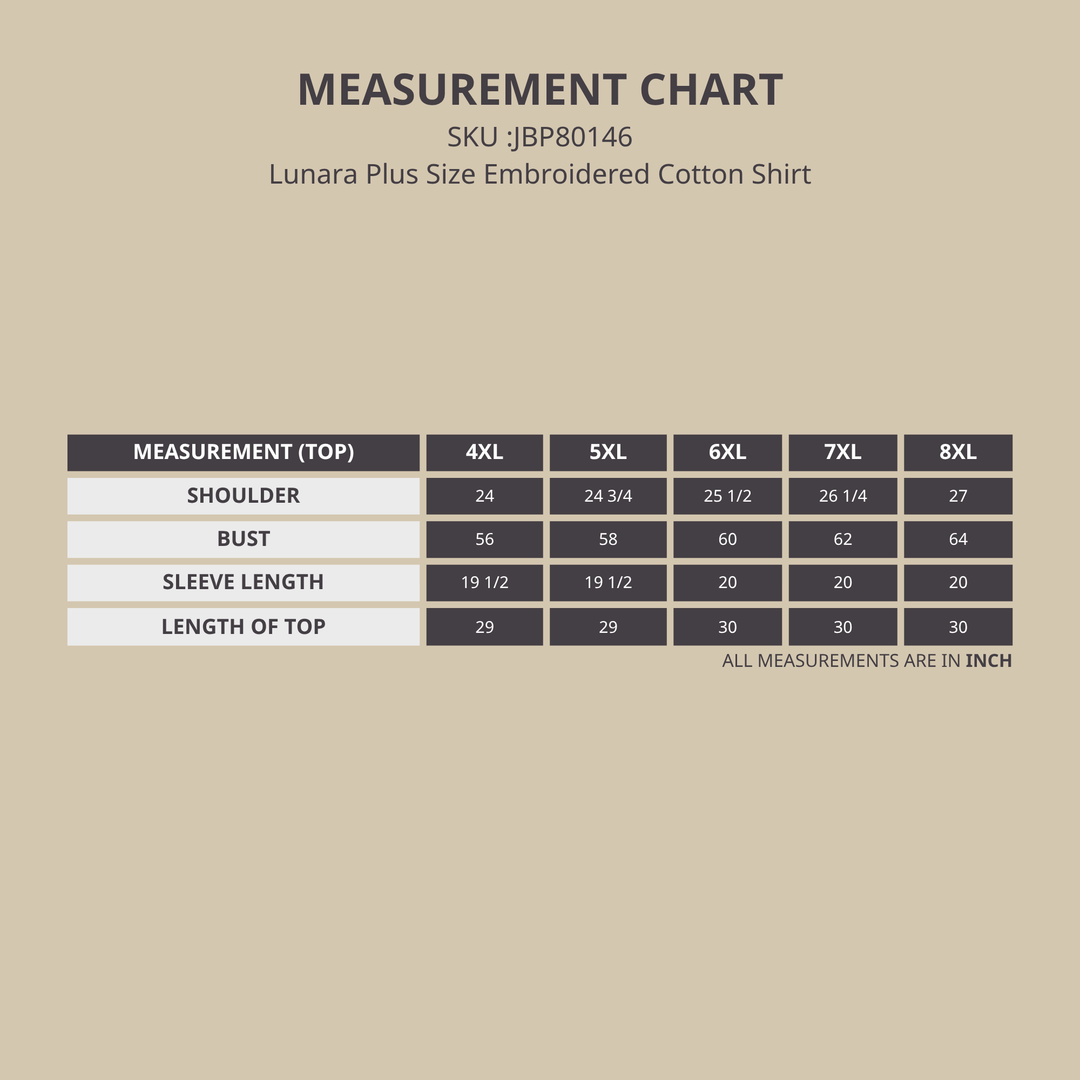 Lunara Plus Size Cotton Embroidered Shirt Pastel Purple