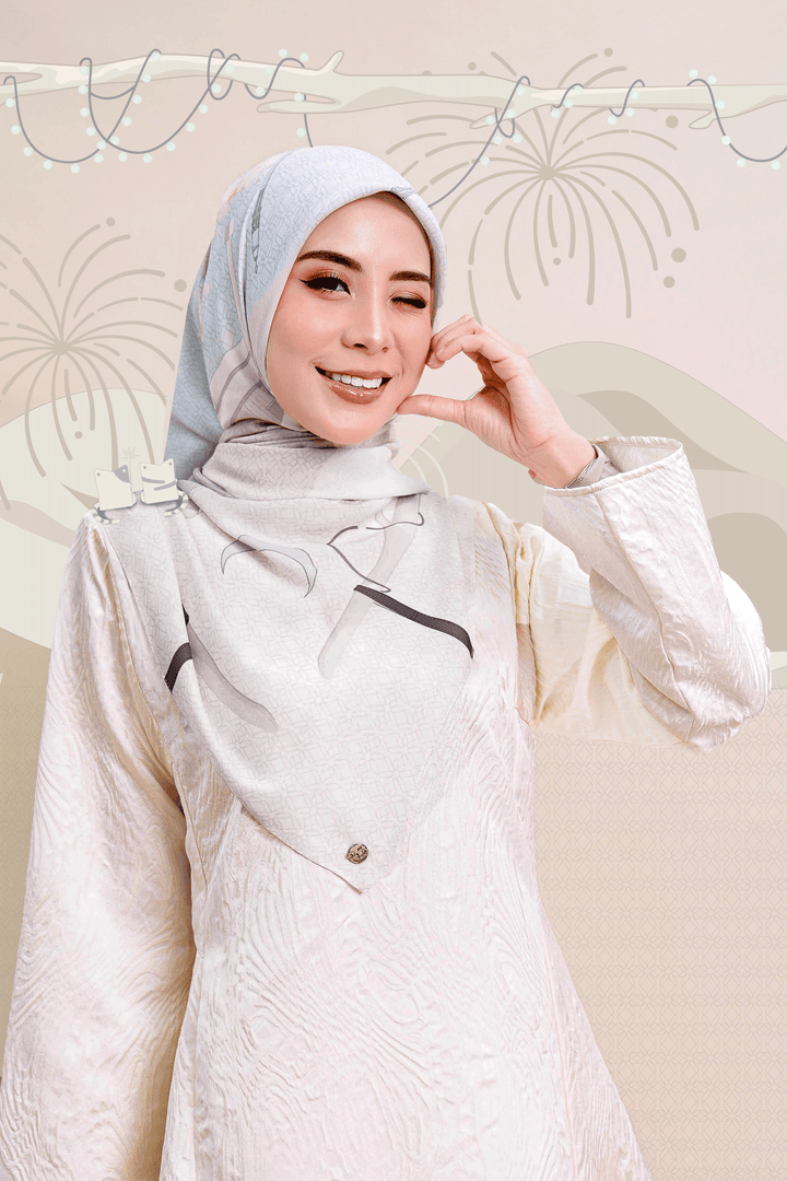 Eliza Chiffon Printed Dusty Mint