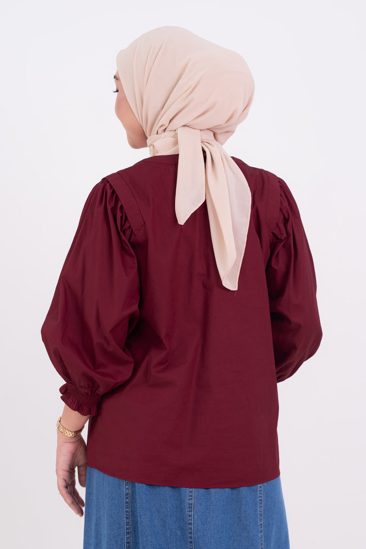 Fenna Blouse Maroon