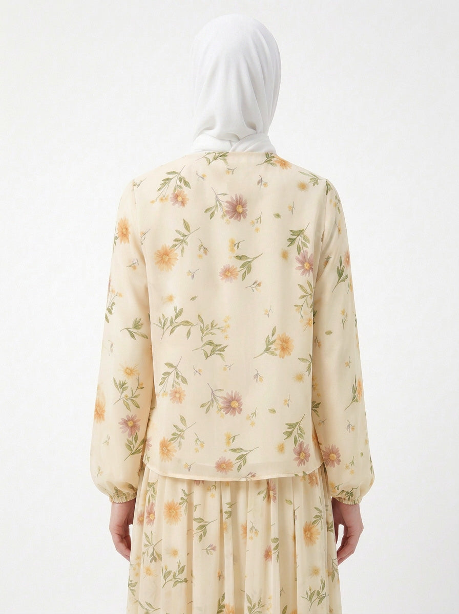 Moira Printed Chiffon Blouse (A)