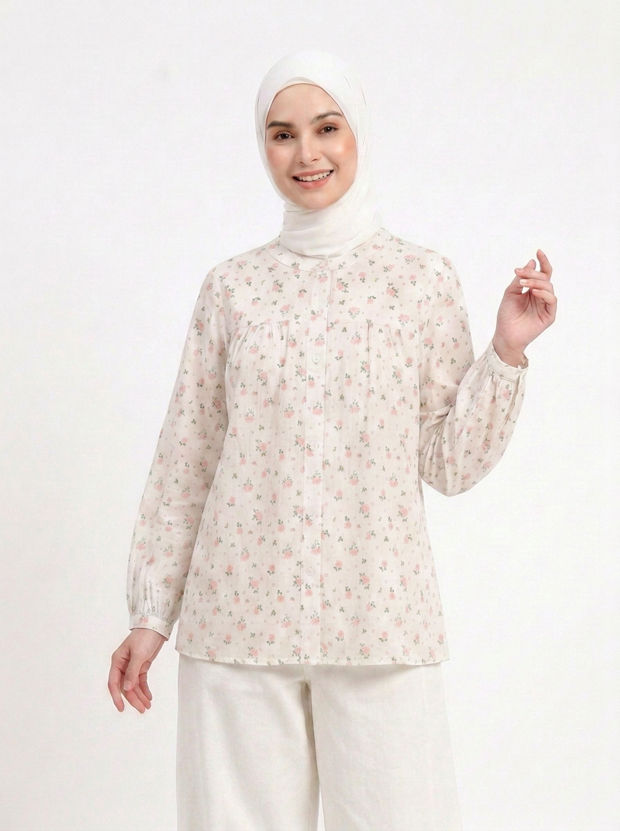 Eva Cotton Printed Blouse