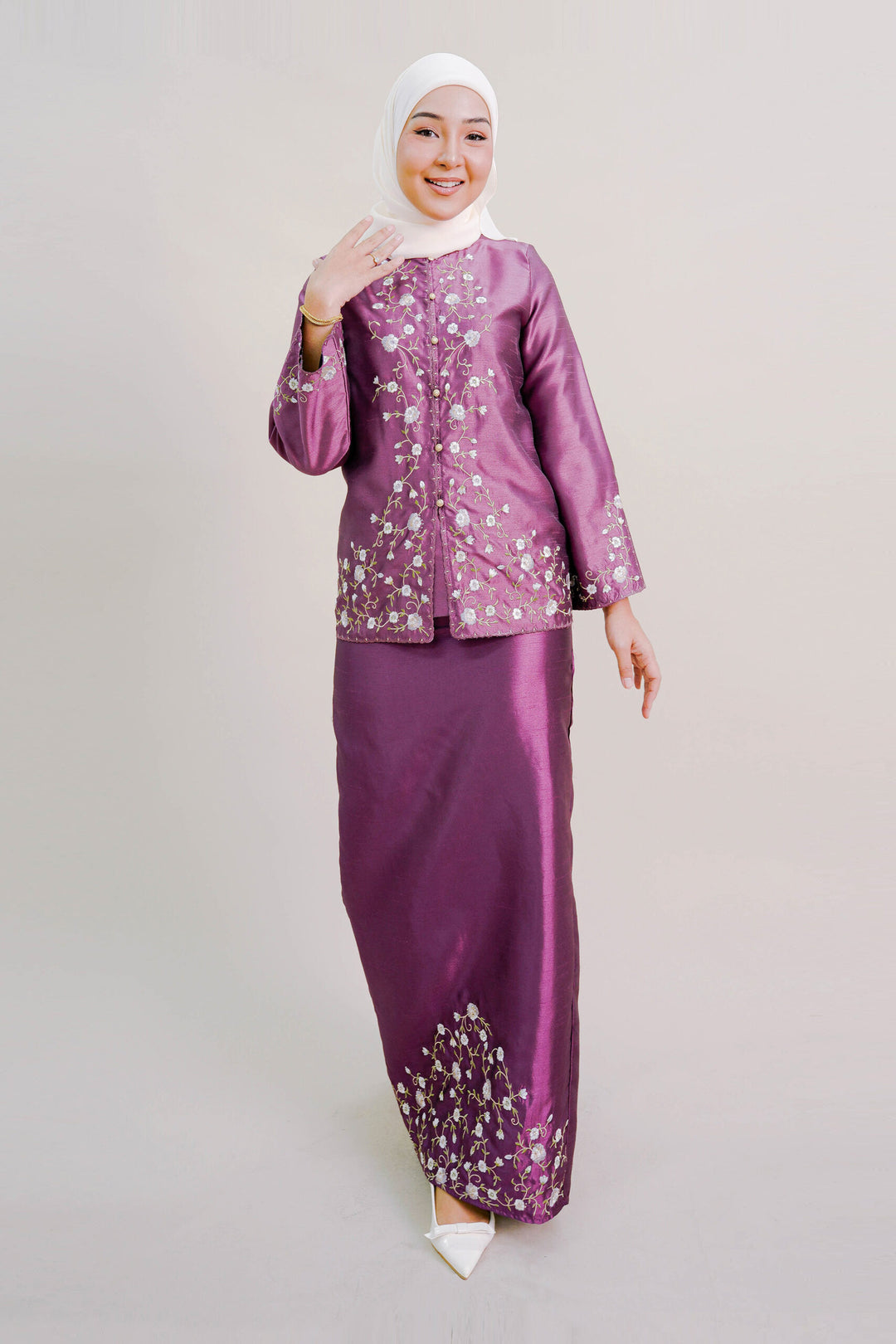 Shera Kurung in Purple