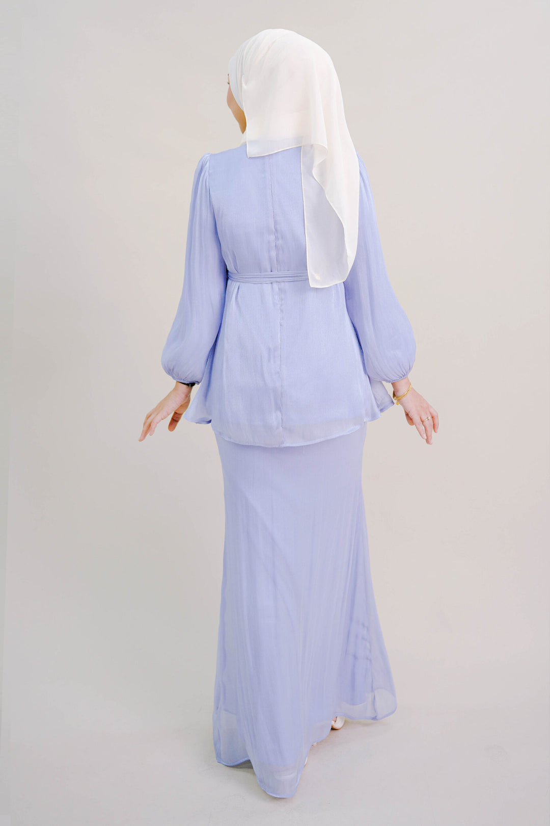 Thea Kurung in Steel Blue
