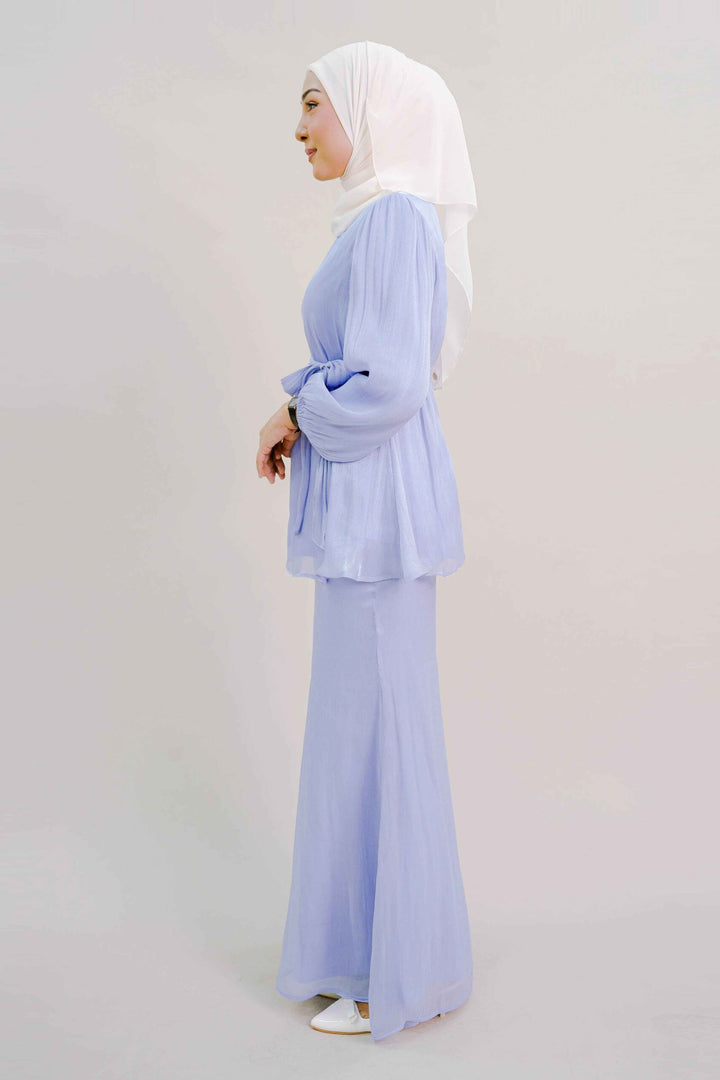 Thea Kurung in Steel Blue