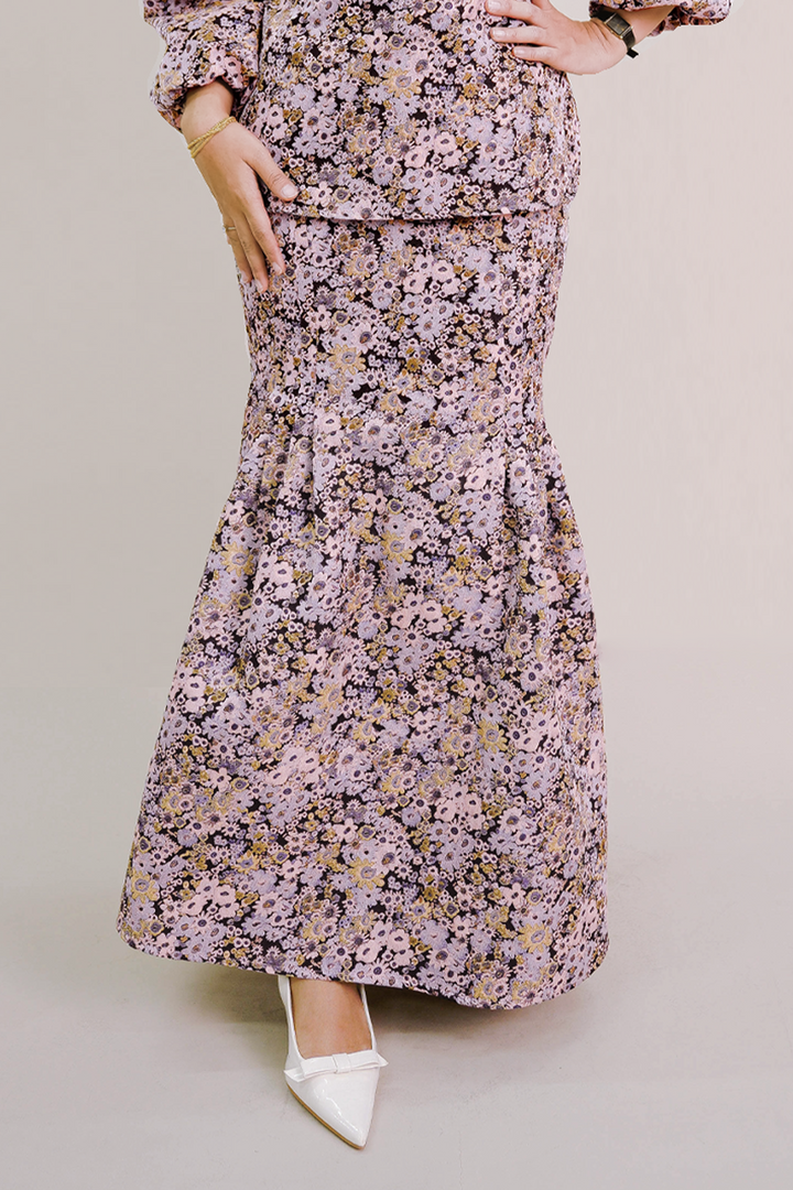 ELORA SKIRT FLORAL JACQUARD