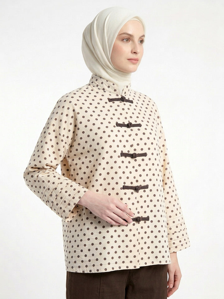 Amelia Polka Dot Blouse