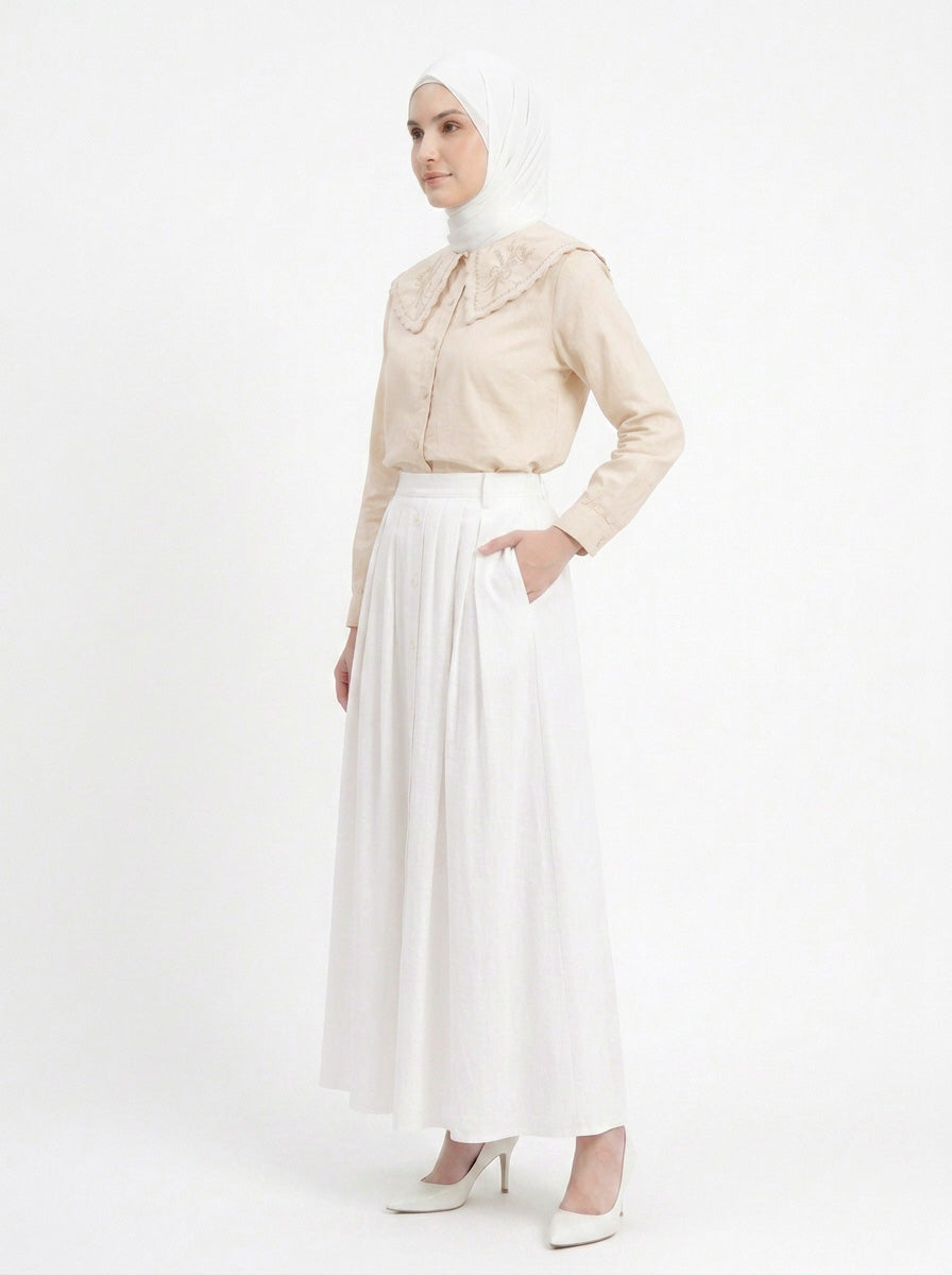 Orla Cotton Twill Skirt