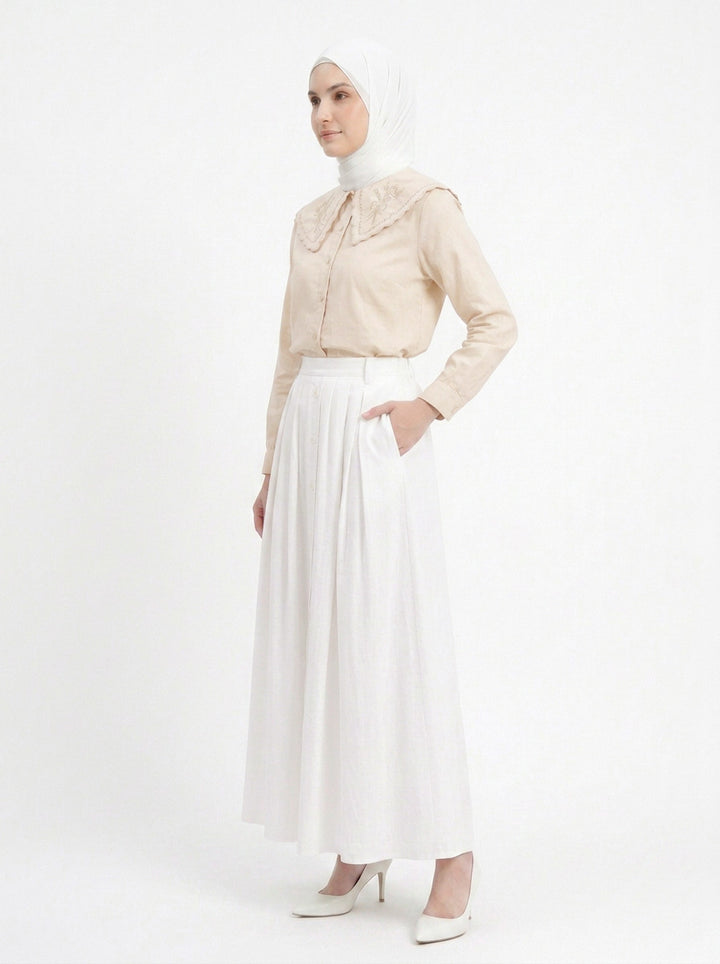 Orla Cotton Twill Skirt