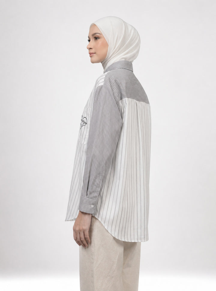Runa Stripe Cotton Rich Blouse
