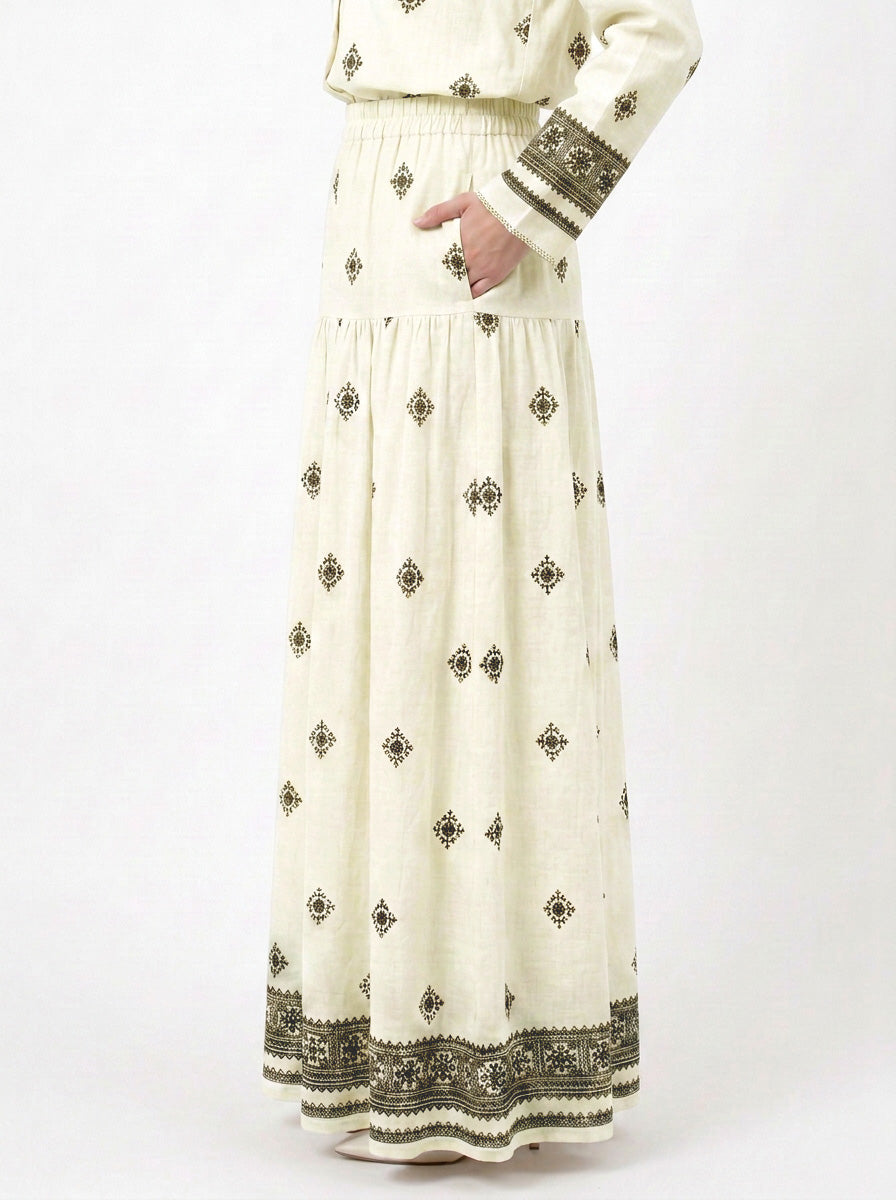 Daisy Boho Rayon Blend Skirt