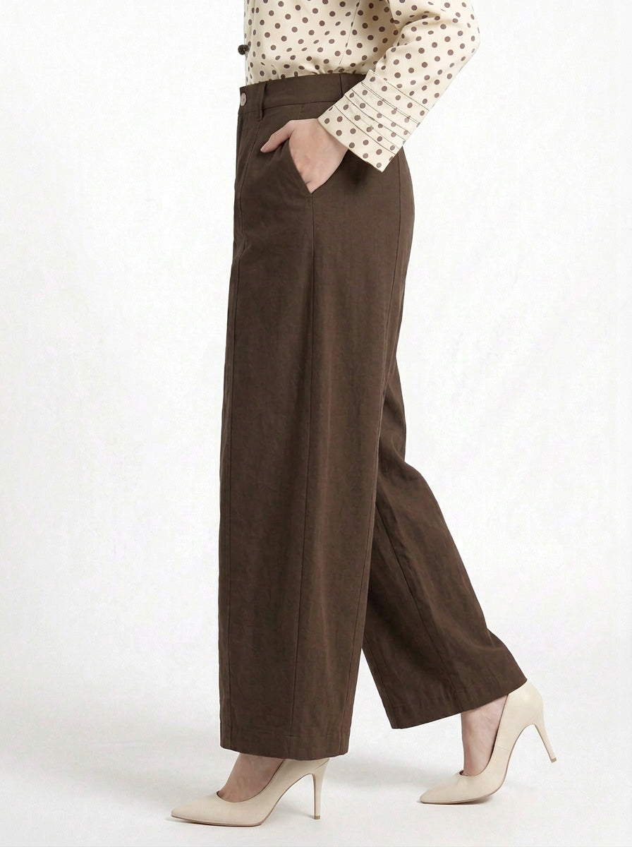 Lacy Cotton Twill Pants