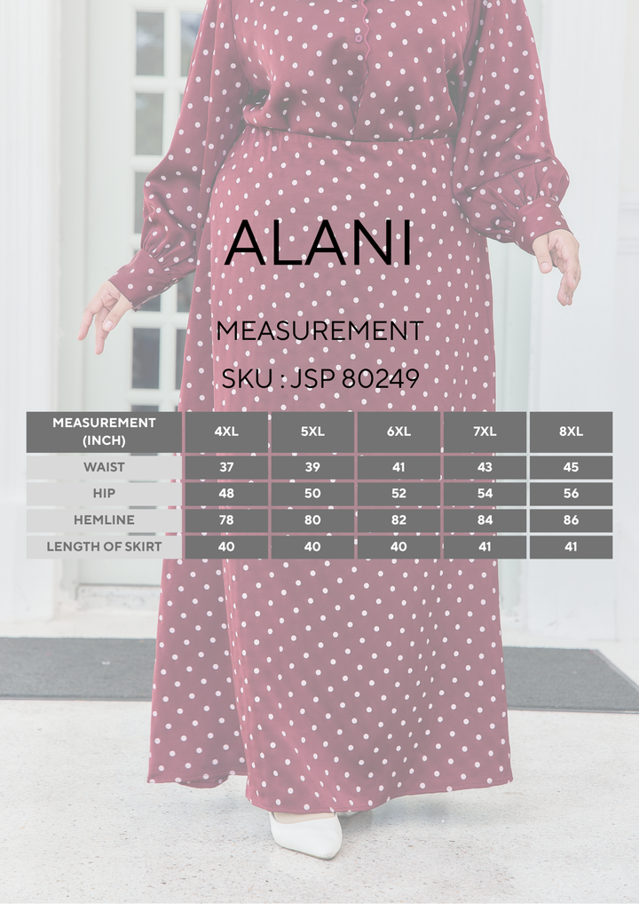 Alani Plus Polka Dot Skirt