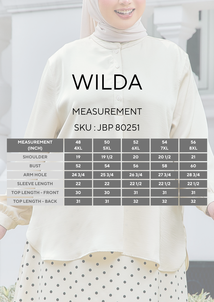 Wilda Plus Crushed Satin Blouse