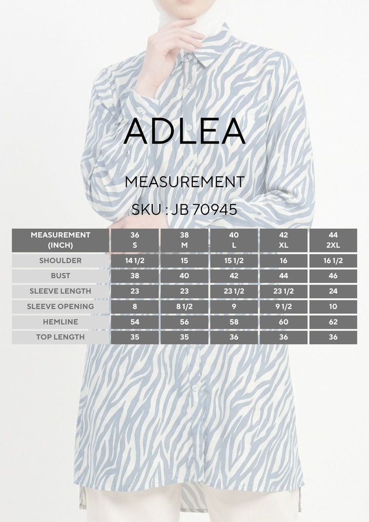 Adlea Printed Rayon Long Blouse