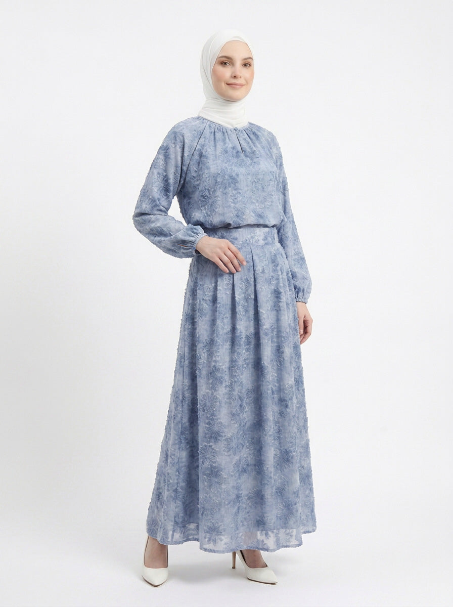 Erin Chiffon Embroidered Skirt