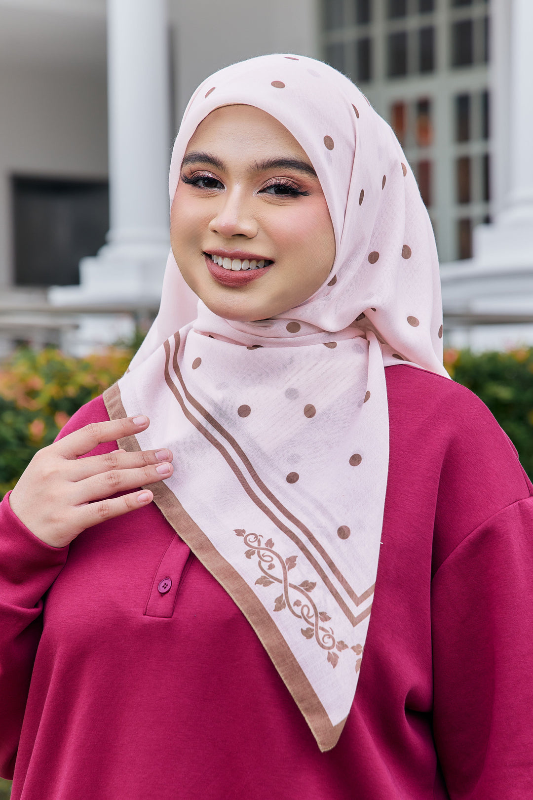 Hulda Square Cotton Voile
