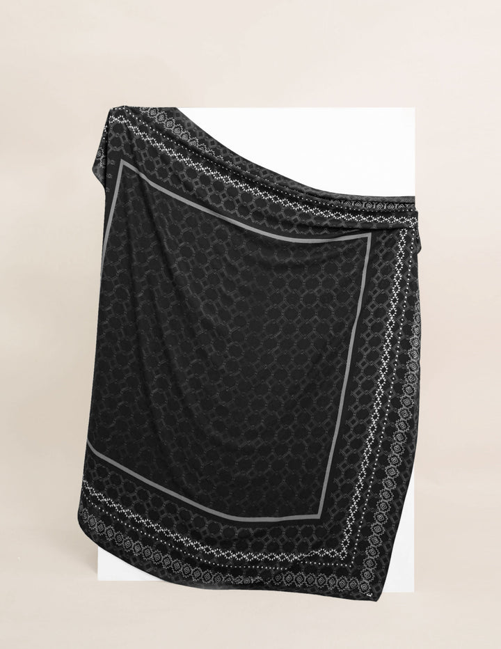 Inara Chiffon Printed Black