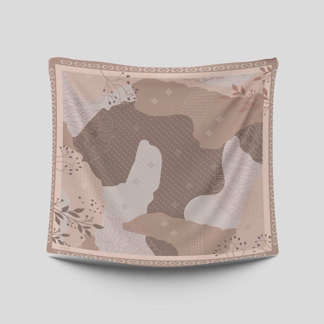 Ammara Printed Square Brown