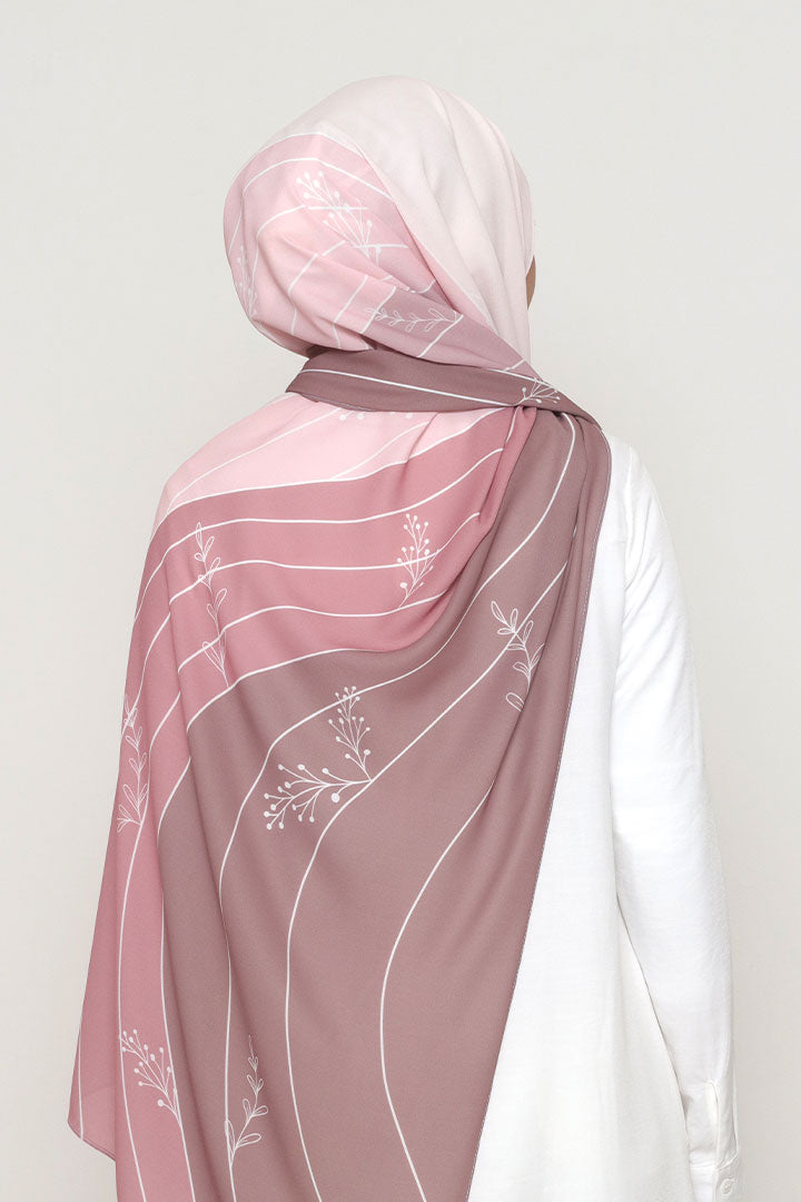 Terra Printed Shawl Rosewood