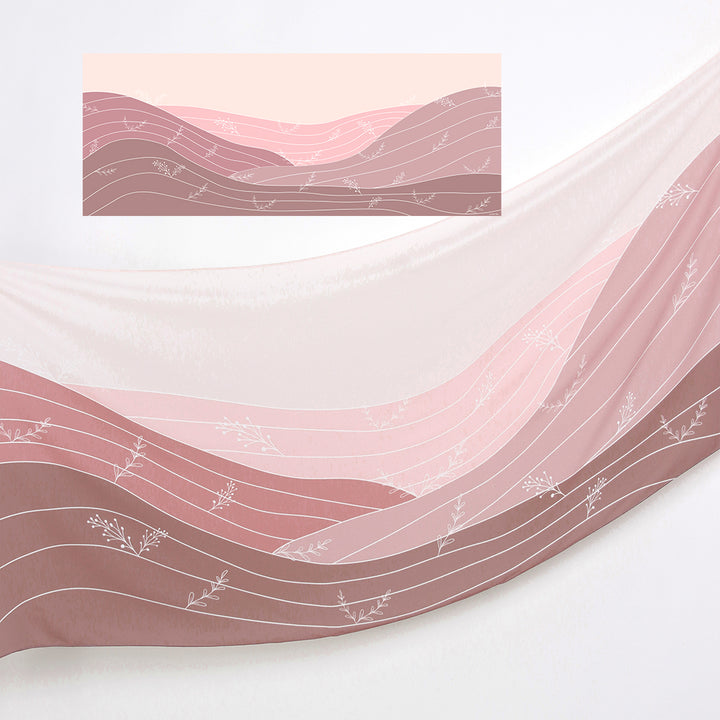 Terra Printed Shawl Rosewood