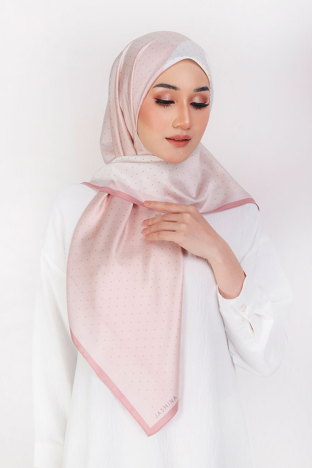 Elia Printed Square Nude Pink
