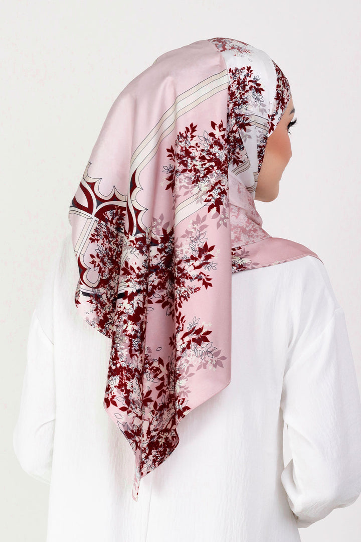 Odelia Printed Shawl Maroon