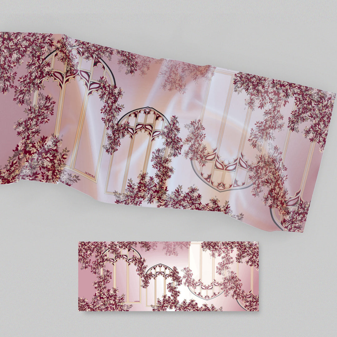 Odelia Printed Shawl Maroon