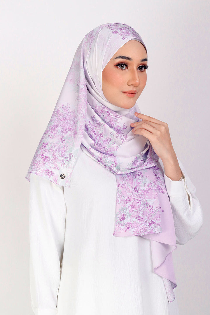Odelia Printed Shawl Purple