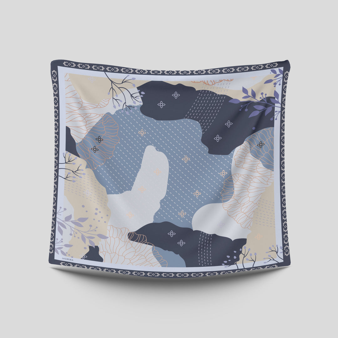 Ammara Printed Square Navy
