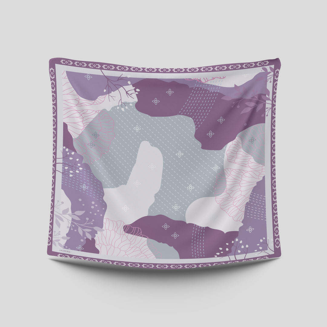 Ammara Printed Square Purple