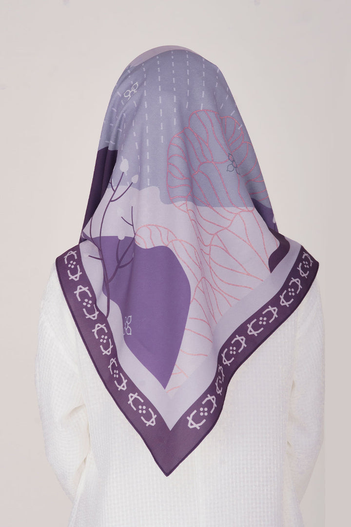 Ammara Printed Square Purple