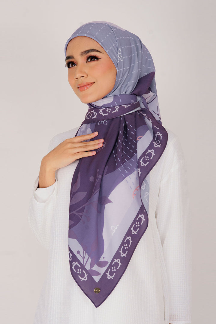 Ammara Printed Square Purple