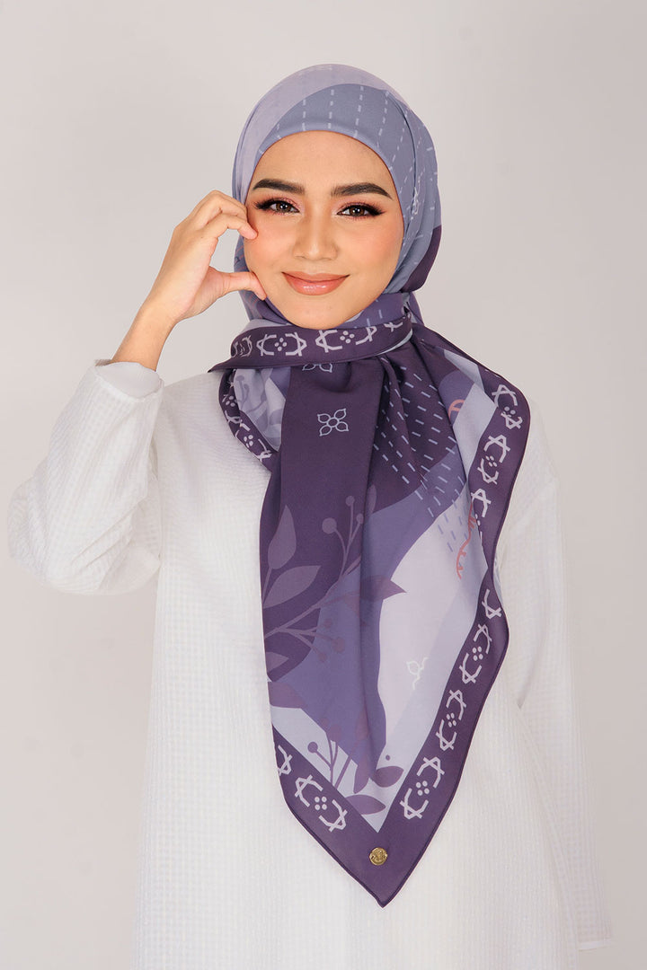 Ammara Printed Square Purple