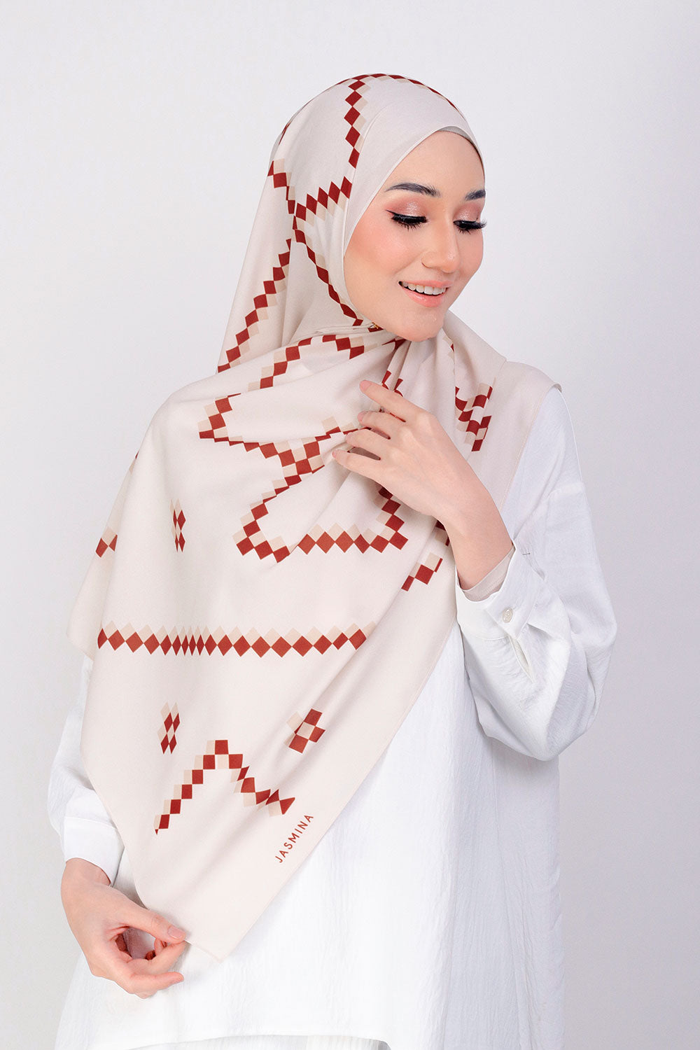 Aika Printed Shawl Beige