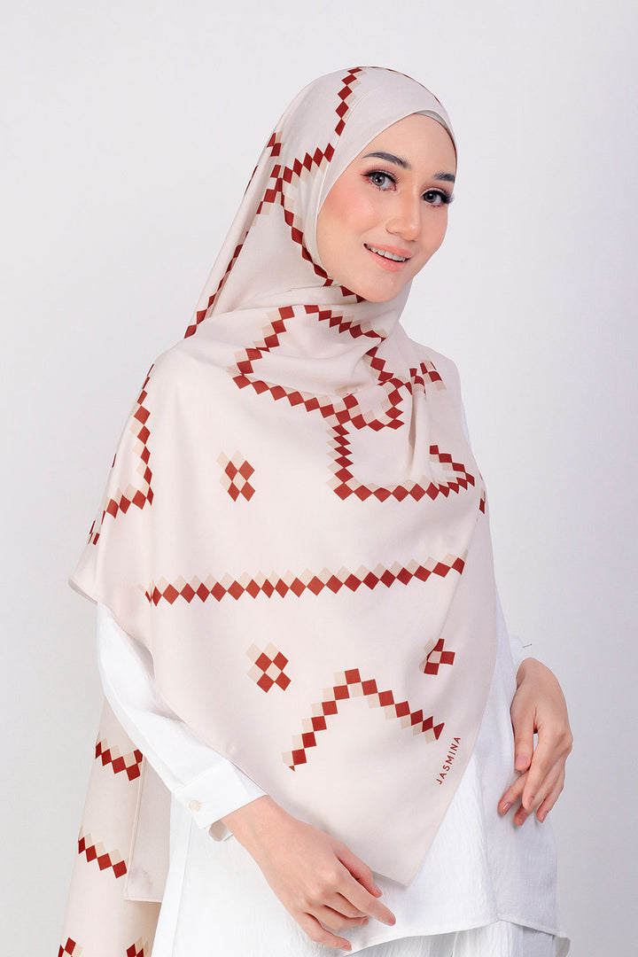Aika Printed Shawl Beige