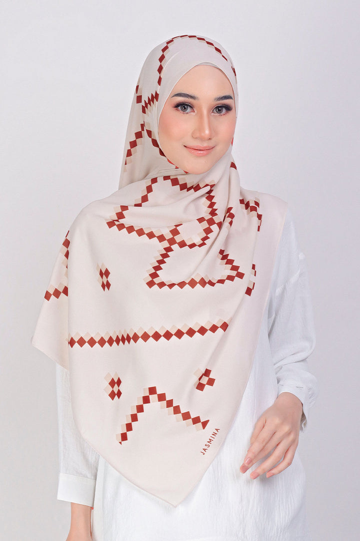 Aika Printed Shawl Beige