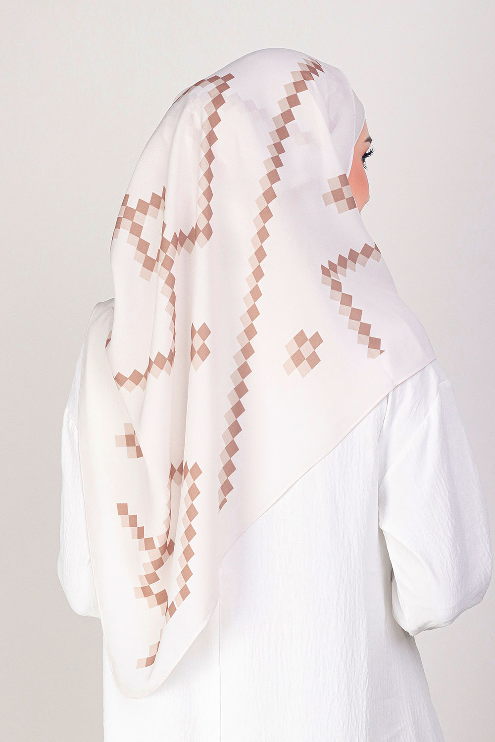 Aika Printed Shawl Ivory