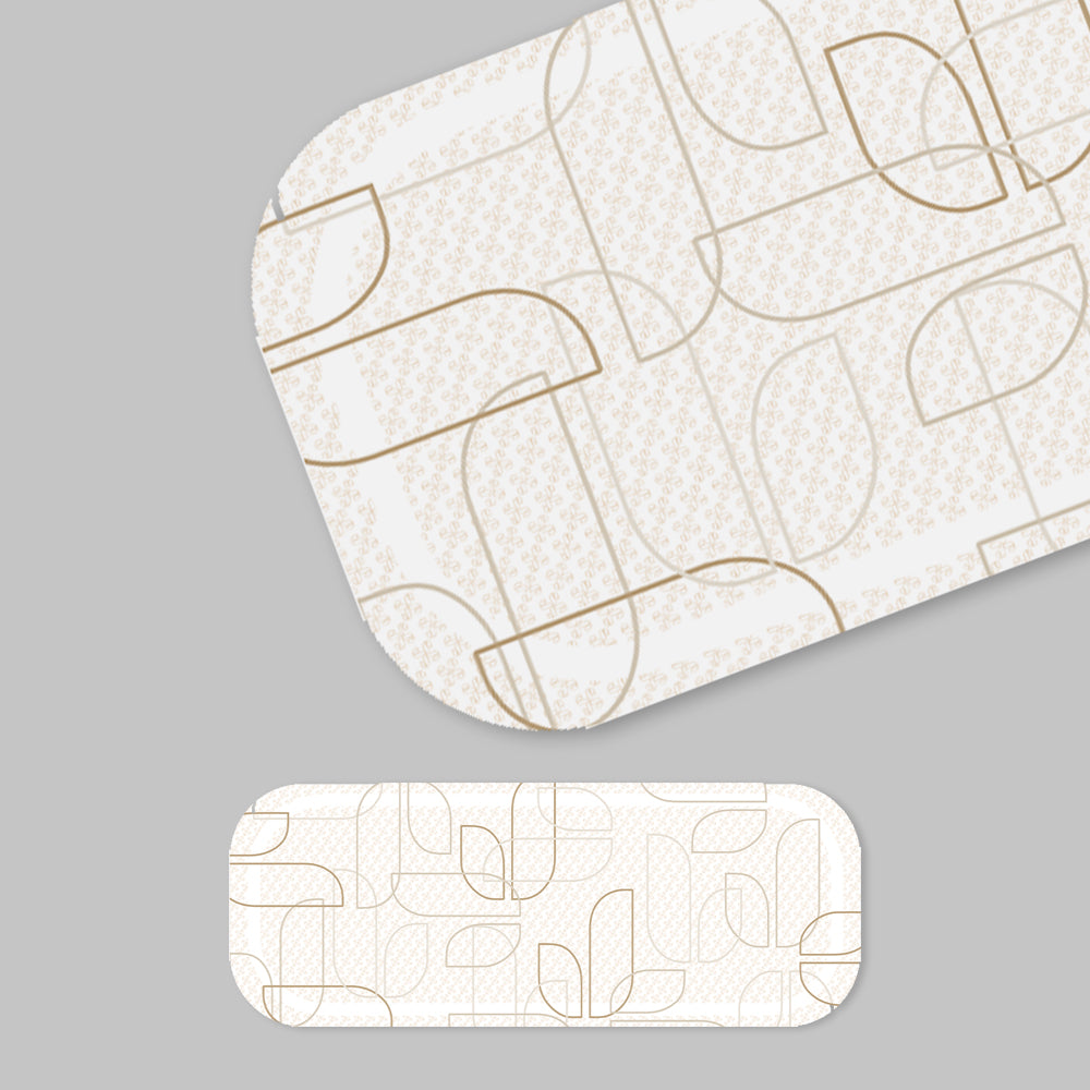 Jasmina Monogram Printed Shawl White