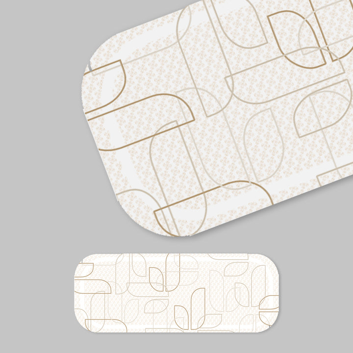 Jasmina Monogram Printed Shawl White