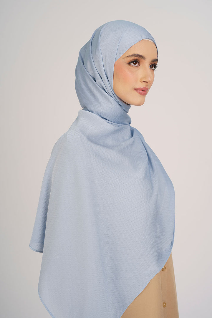 Jasmina Basic Shawl Plain Baby Blue
