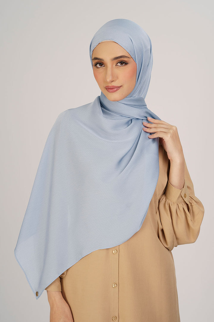 Jasmina Basic Shawl Plain Baby Blue