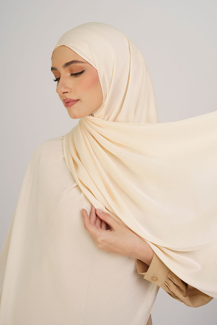 Jasmina Basic Shawl Plain Cream