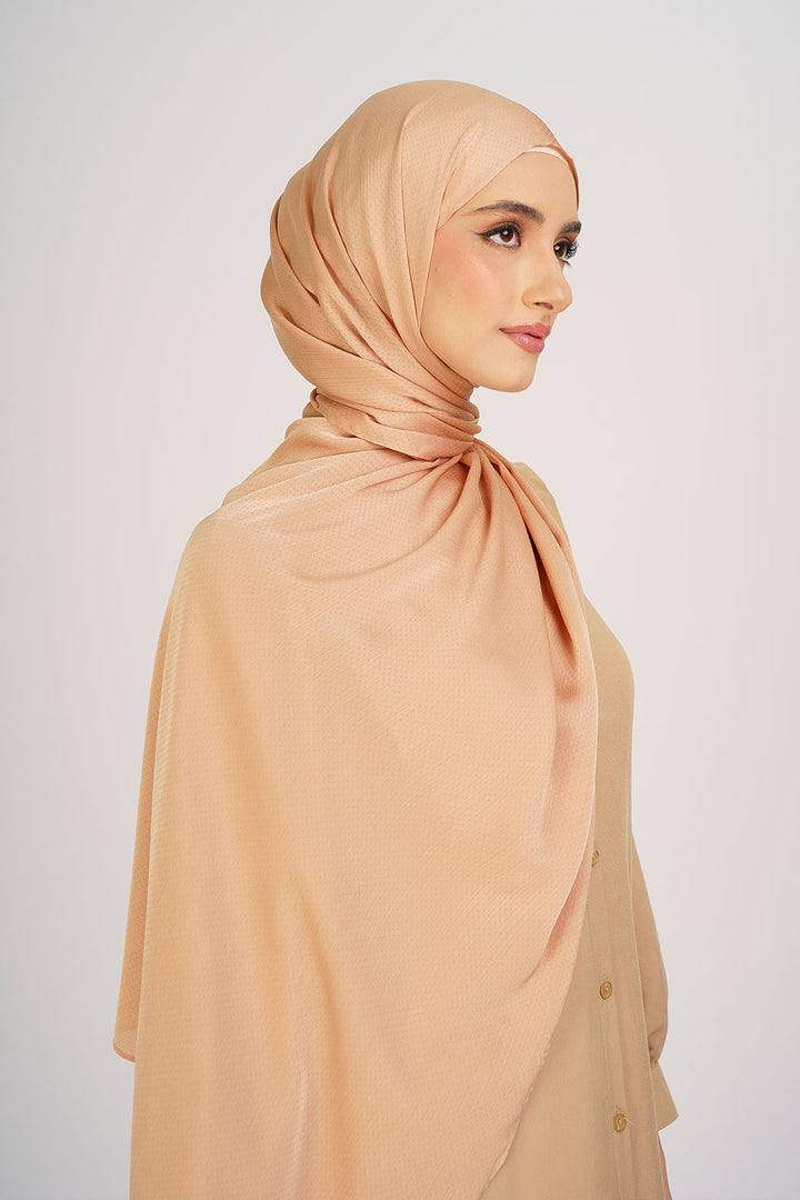 Jasmina Basic Shawl Plain Dusty Orange