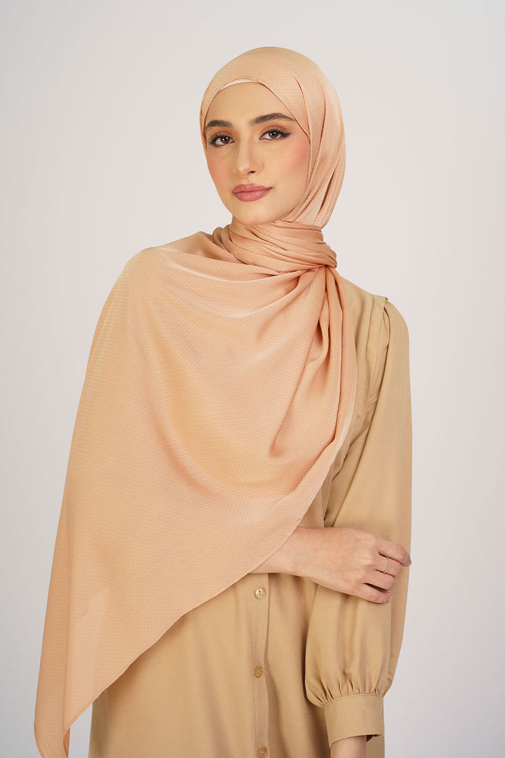 Jasmina Basic Shawl Plain Dusty Orange