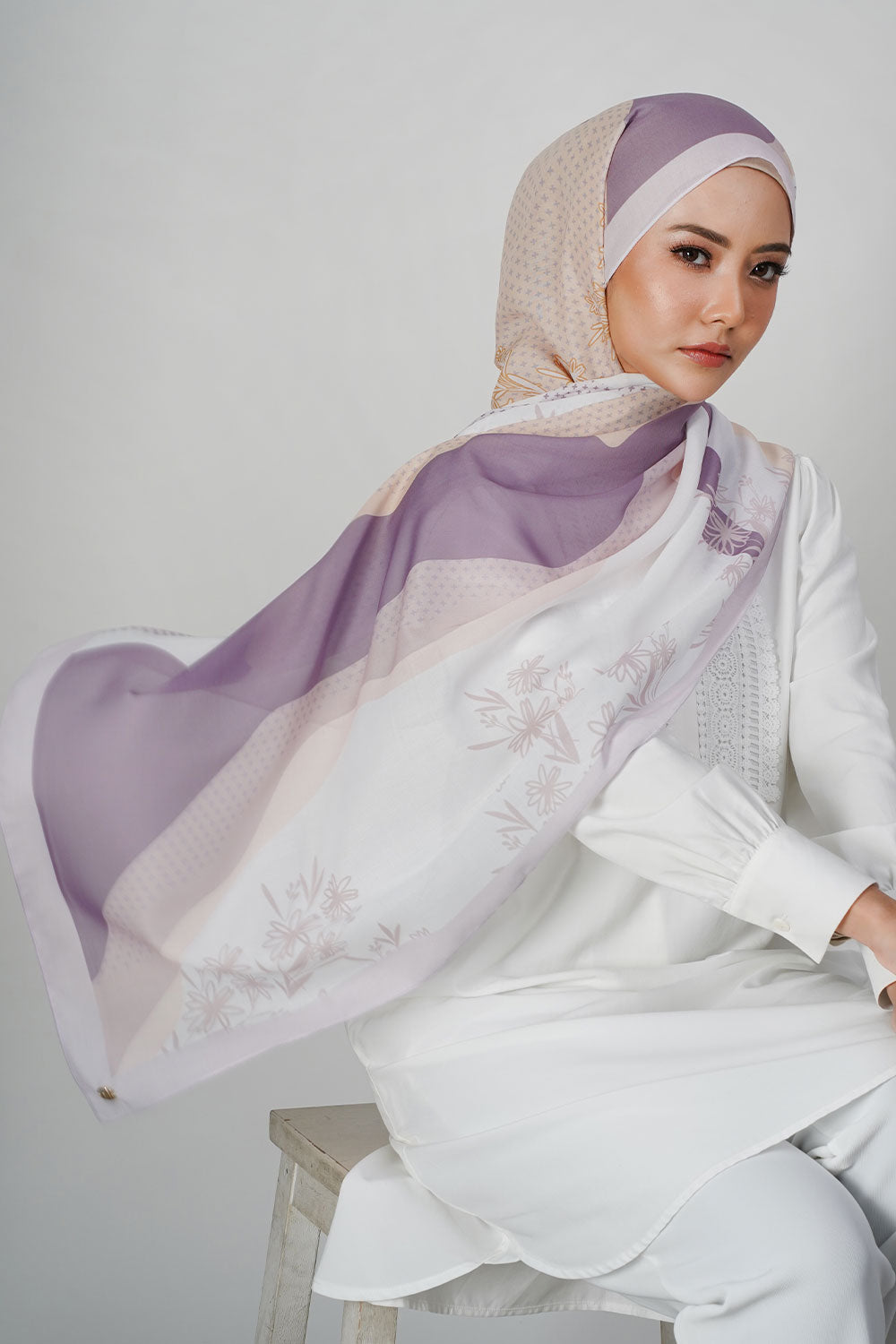 TUDUNG-HIJAB-SQUARE-SCARVES-FLORAL-PASTEL-MINIMALIST-MODERN-BAWAL-COTTON-39-TD-794-purple