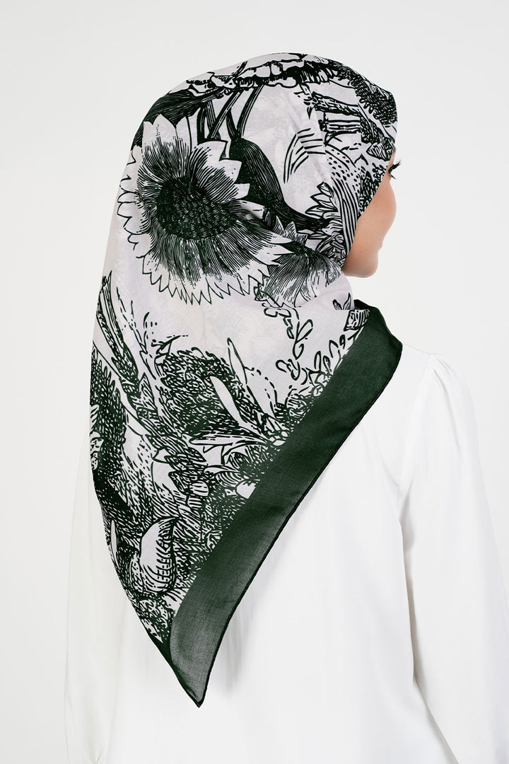 TUDUNG-HIJAB-SQUARE-SCARVES-FLORAL-PASTEL-MINIMALIST-MODERN-BAWAL-COTTON-39-TD-795-DARK-GREEN