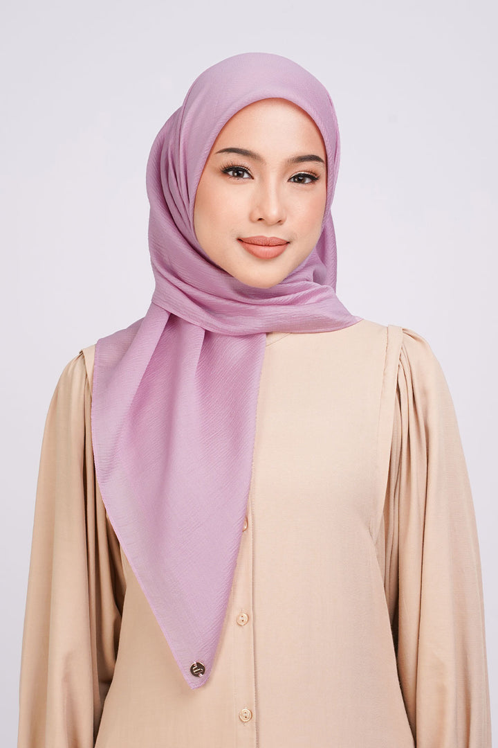 Amaya Texture Chiffon Square Sugar Violet