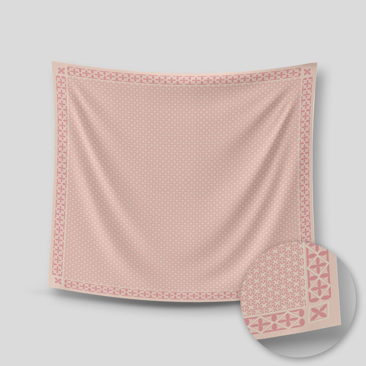 Indira Chiffon Printed Square Pink