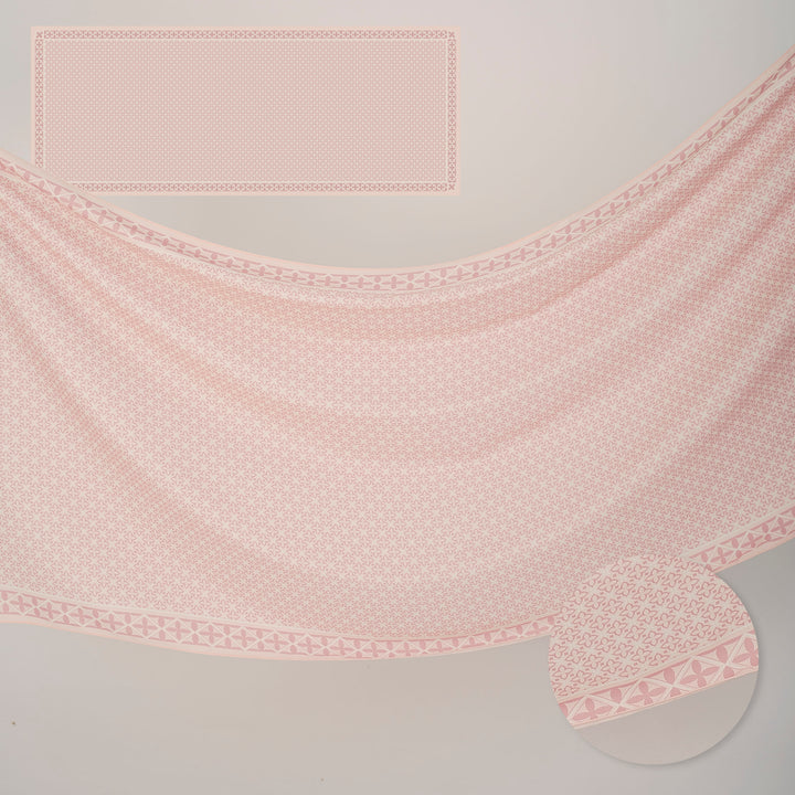 Indira Chiffon Printed Shawl Pink
