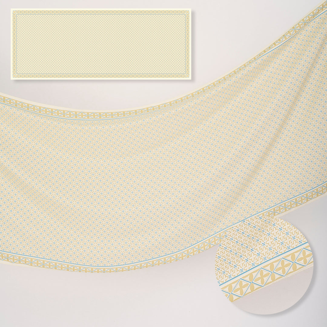 Indira Chiffon Printed Shawl Yellow